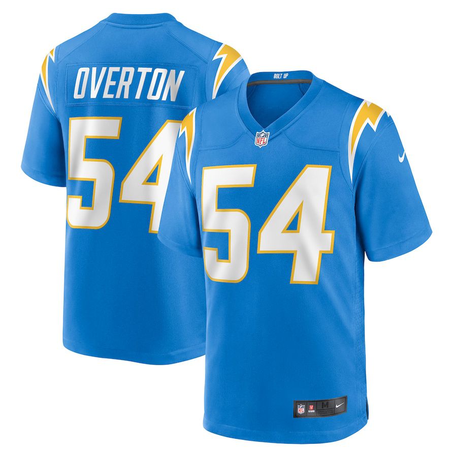 Men Los Angeles Chargers 54 Matt Overton Nike Powder Blue Game NFL Jersey
